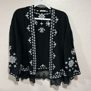 In Loom Embroidered Cardigan